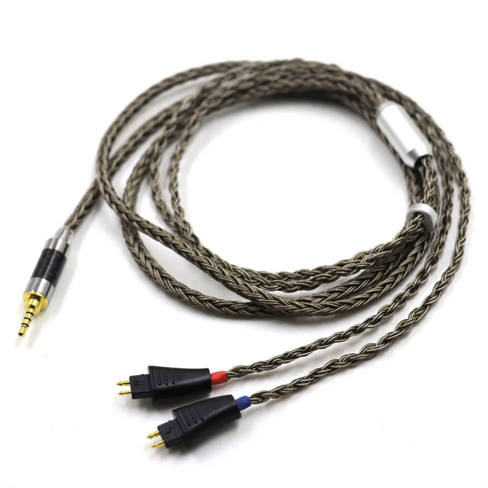 

Gun-Color 16core for Fostex TH610 TH900 MK2 TH909 XLR/2.5/4.4mm Balance Headphone Upgrade Cable