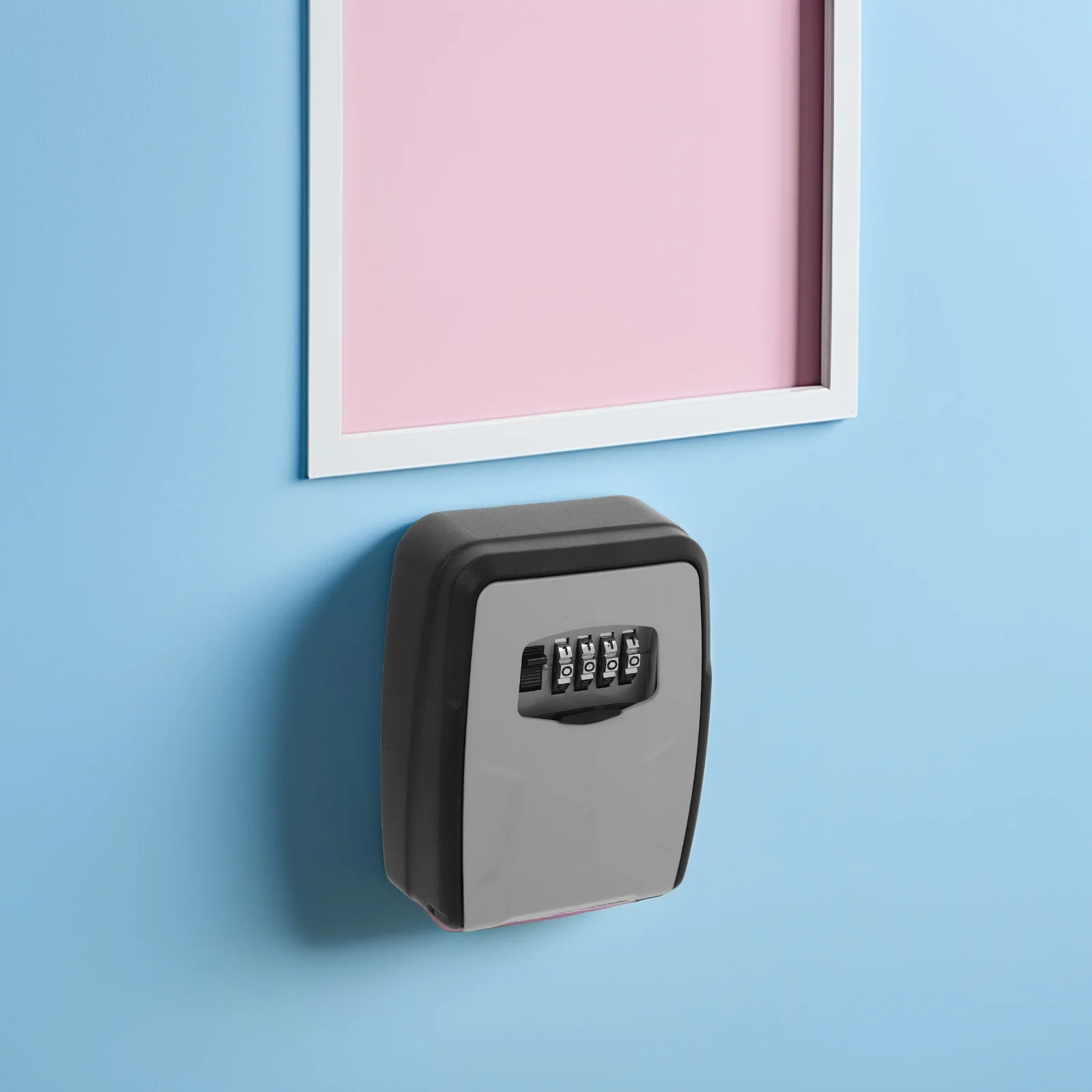 جدار جبل معدن مقاوم للماء اقفال الصناديق الرئيسية 4 أرقام المنزل المرآب حديقة الأمن مزيج مفتاح حارس التخزين الآمن #2