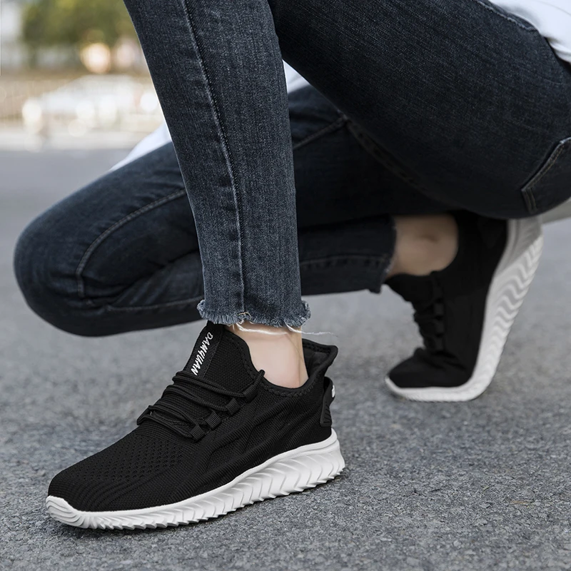 

Мужская и женская повседневная обувь на шнуровке, повседневная модная легкая сетчатая обувь Joker, повседневная обувь