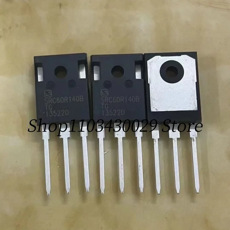 

10Pcs New and Original SRC60R140BT-G SRC60R140BTG SRC60R140B TO-247 25A 600V N-Channel Male Donkey MOSFET Transistor