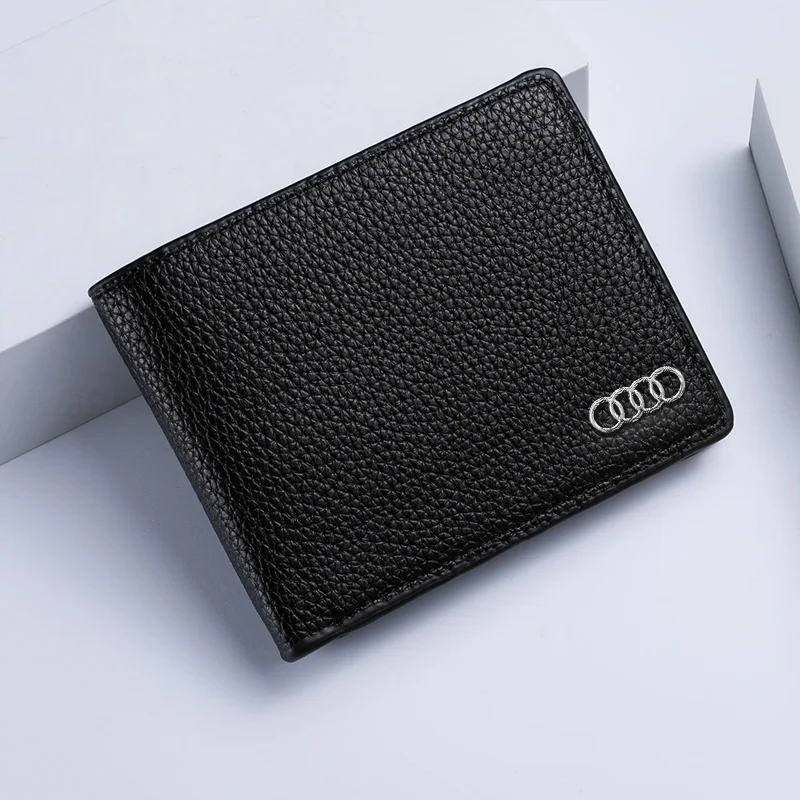 

3D Logo Leather Car Driving License Credit Card Wallet For Audi A3 A4 A6 A5 Q5 A1 Q7 Q3 TT SQ5 RSQ3 RSQ8 S3 RS6 Auto Accessories