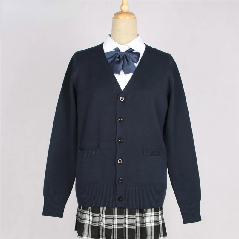 Cardigan Women Solid Oversize Loose Sweaters Girls Japanese Knit Cardigan Candy Color School Uniform Sweater Anime Cosplay