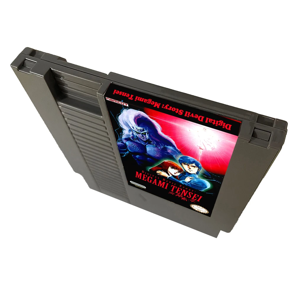 قصة الشيطان الرقمية Megami Tensei NES Rom Hack - خرطوشة ألعاب فيديو 72 Pins لوحدة تحكم ألعاب Nintendo NES - اللغة الإنجليزية