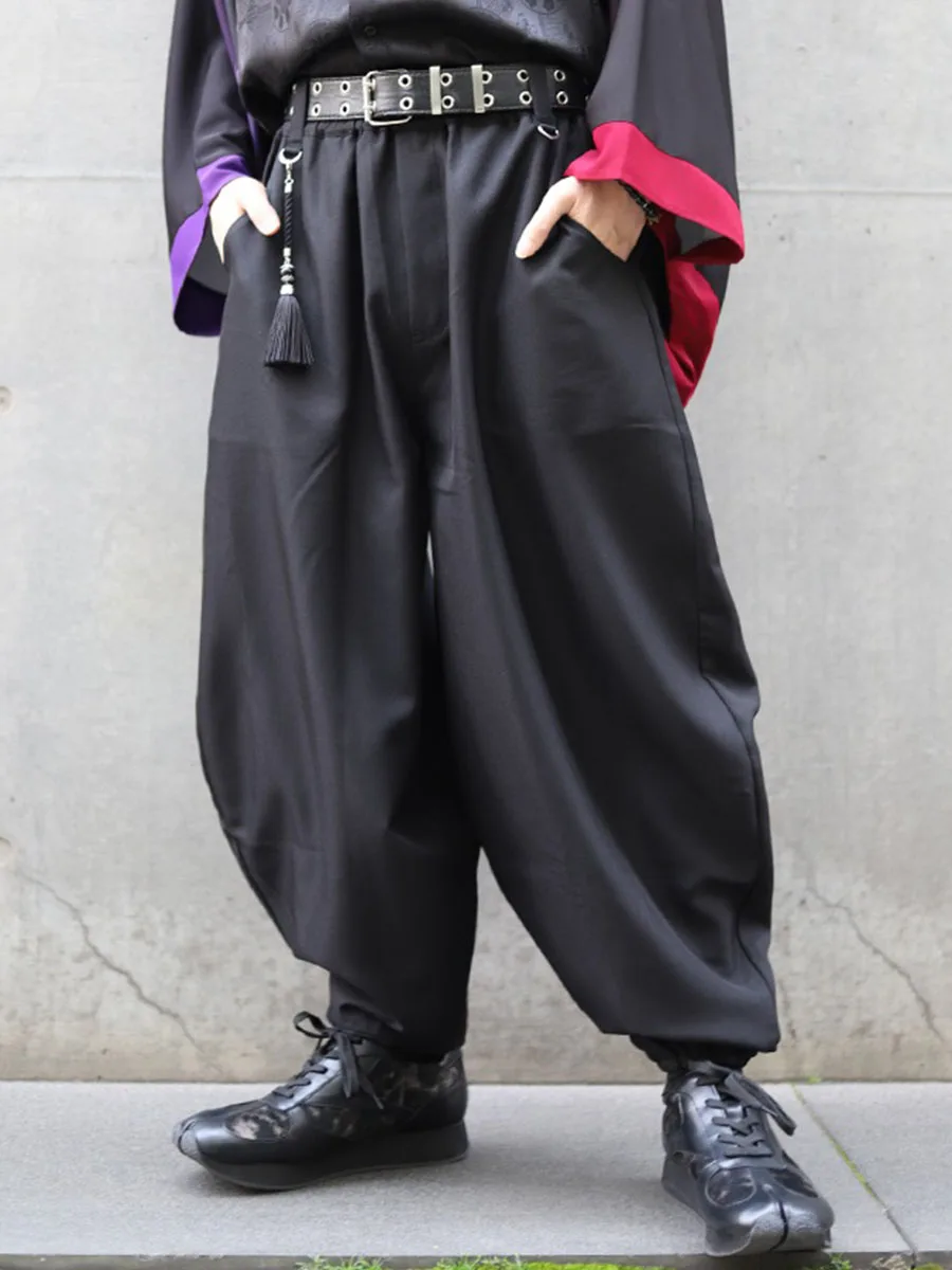 

Декоративные брюки-фонарики с бахромой, повседневные, свободного кроя, VE242X07RZ, женские, для повседневной носки, из полиэфирного волокна, длинные