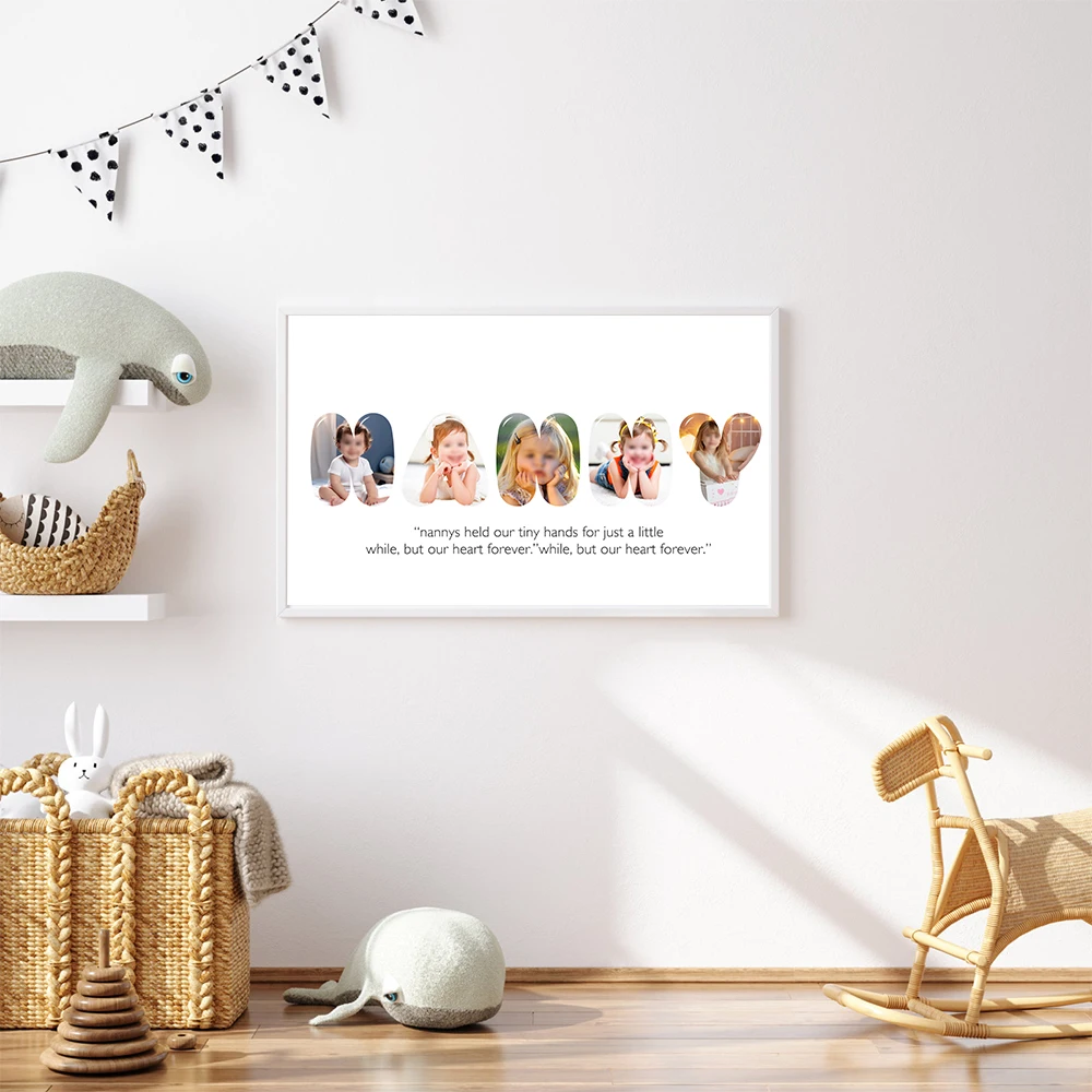 Personalised Flower Family Poster Housewarming Gift Canvas Painting Address Art Print Nordic Wall Picture Living Room Home Decor
