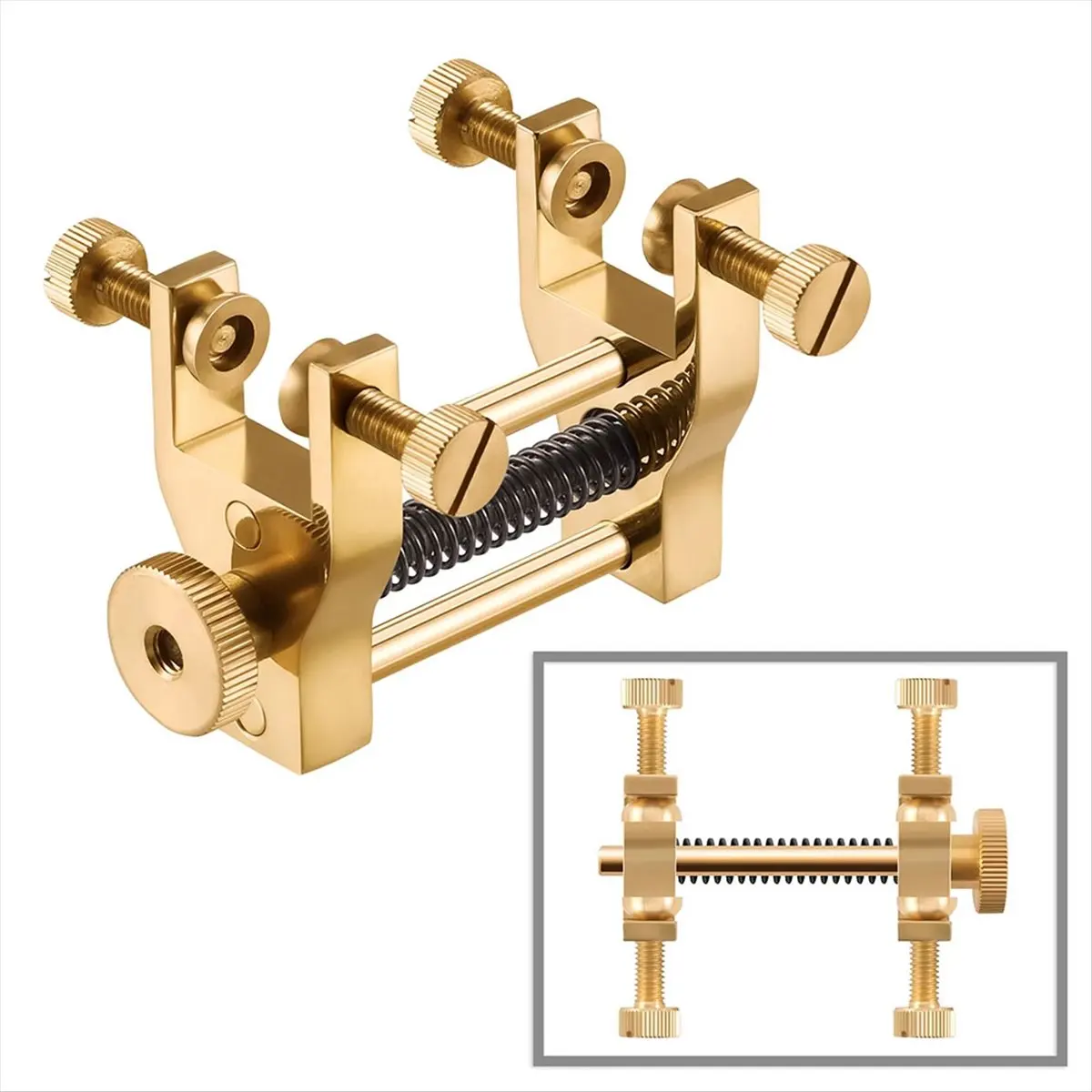 B72ABG Violin Edge Clamp Luthier Fiddle Edge Clip Cracks Sides Bulid for Luthier Wood Repairing Cracks Close Tool 2 Claws