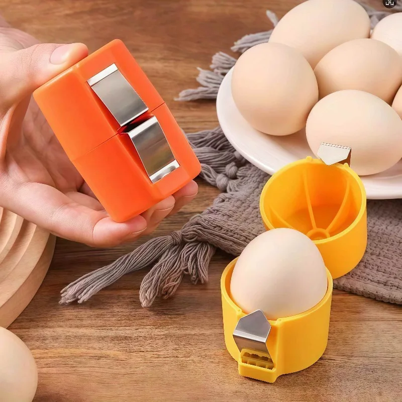 1 Pack Egg Cracker Shell Remover, Egg White Yolk Separator for Raw & Boiled Eggs Kitchen Gadget