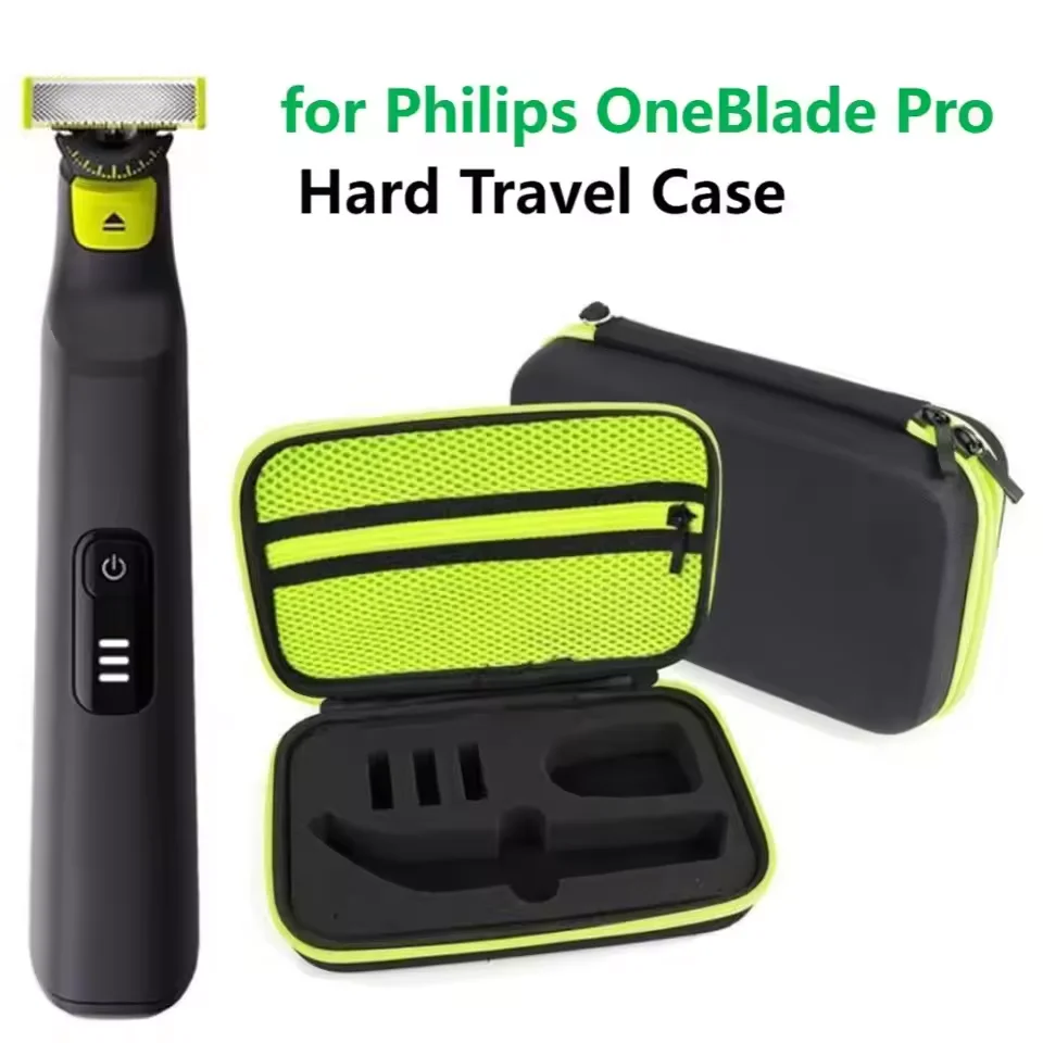 Hard Travel Case Electric Trimmer Shaver Travel Carrying Case Cover Portable Storage Bag for Philips OneBlade Pro & Accessories