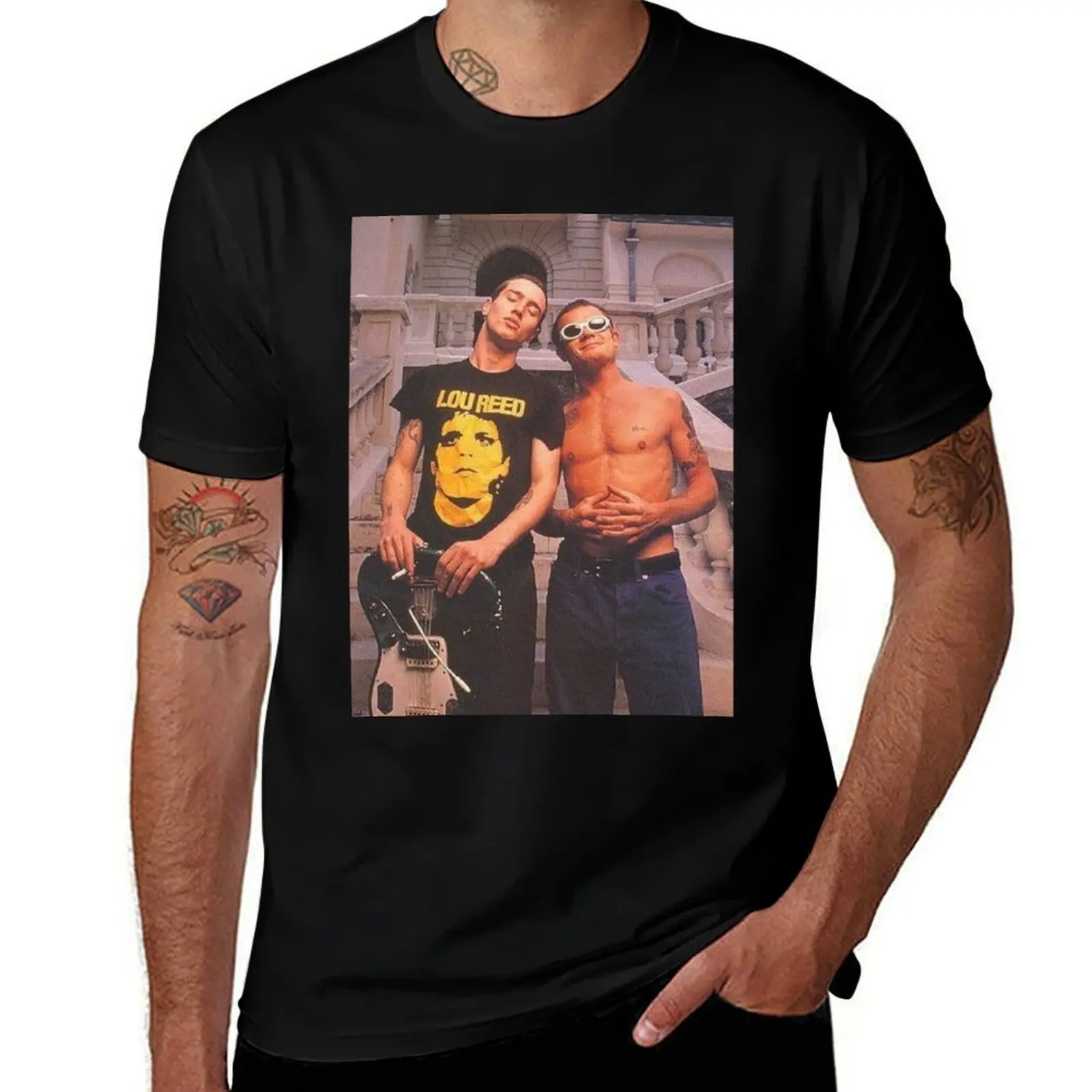 

John Frusciante & Flea T-Shirt Fashion Print Casual Short Sleeve