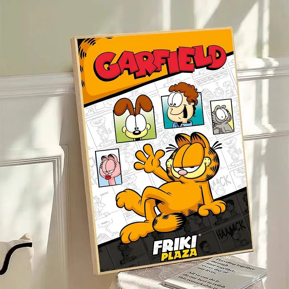 Cartoon G-Garfield the C-Cat Anime Posters Sticky HD Quality Wall Art Retro Posters for Home Kawaii Room Decor