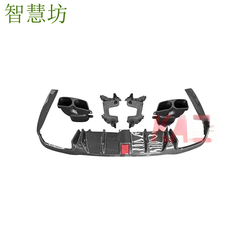 

Подходит для Mercedes-Benz W213 нового E-класса E200 E260 E300L: Модифицированный карбоновый задний диффузор BB-S с насадкой на выхлопную трубу