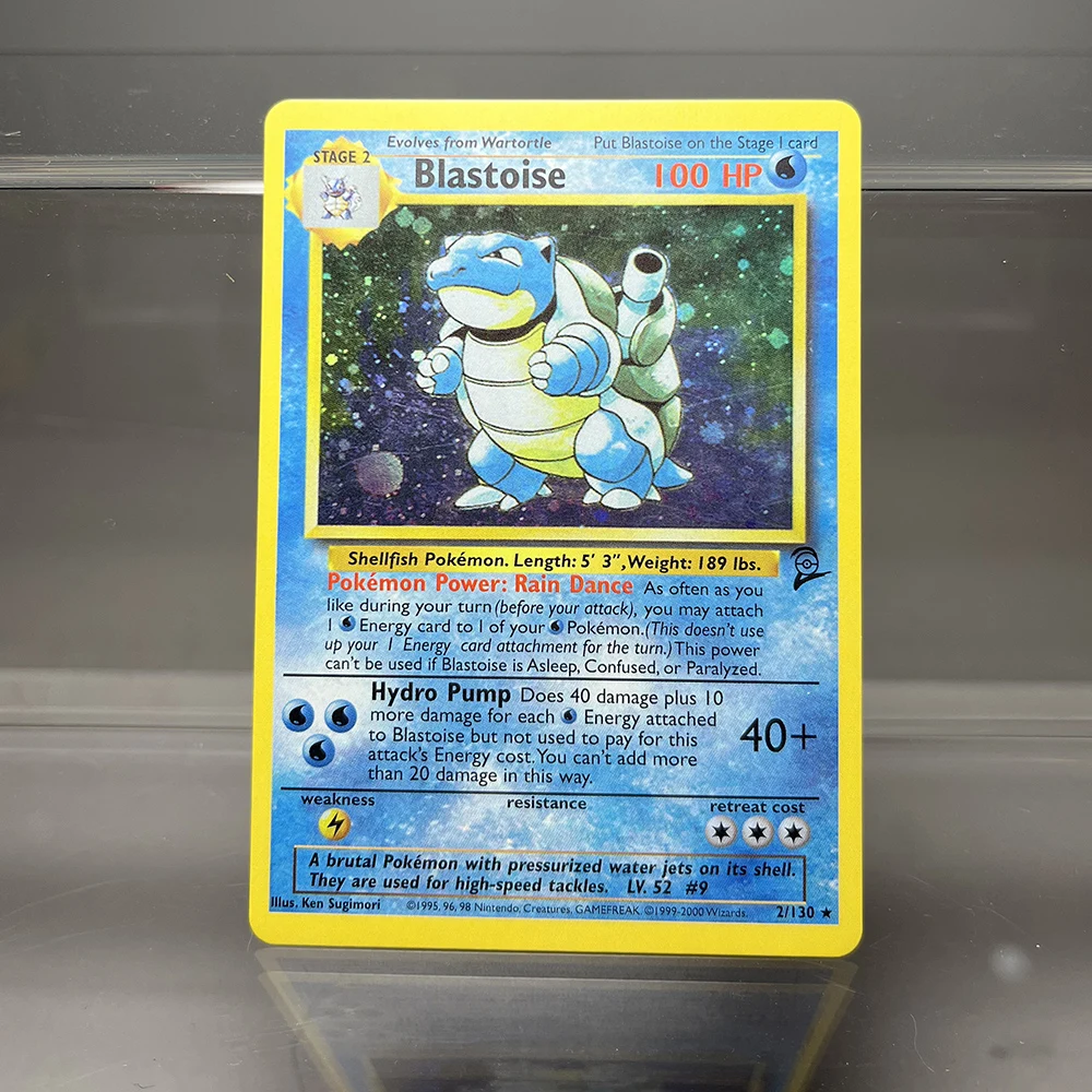 PKM-kaarten 1e editie Charizard Blastoise Dragonite 1996 Basisset Enkele foliekaarten Game Collection-kaarten PTCG Proxy-kaarten