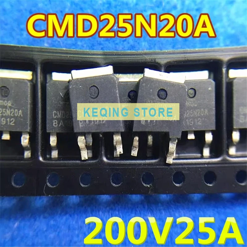 10PCS Used+Not NEW+Send after Measure Original FET N-channel CMD25N20 CMD25N20A 200V 25A TO252 patch