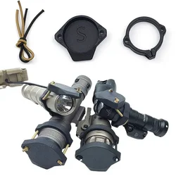 Tactical M300 M600 Flashlight Protective cover Weaposn Light Front Lens Cap for M952V M951 Modlite Scout Light Protector