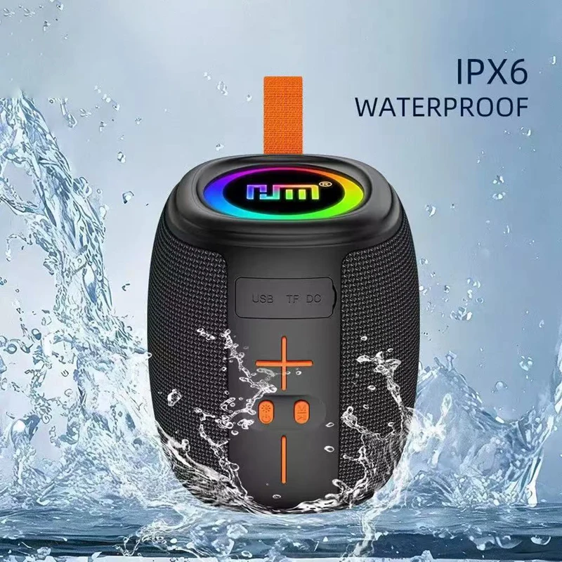 New Bluetooth Speaker Small Steel Cannon Outdoor Portable Card Insertion Audio Home Desktop High Quality Bass Cannon Speaker