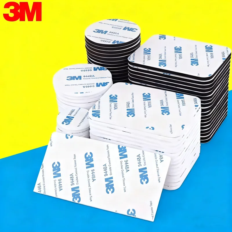 3M 9448A Double-Sided Adhesive 100/50/20/10pcs High Viscosity Foam Tape Traceless Thickening Car Decoration Die Cutting Tape
