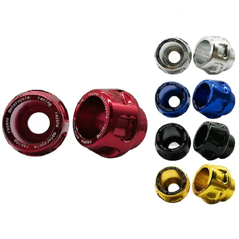 2 Pieces Universal Motorcycle Front Fork Frame Sliders Sturdy Accessory CNC Aluminium Easy To Install Crash Protector