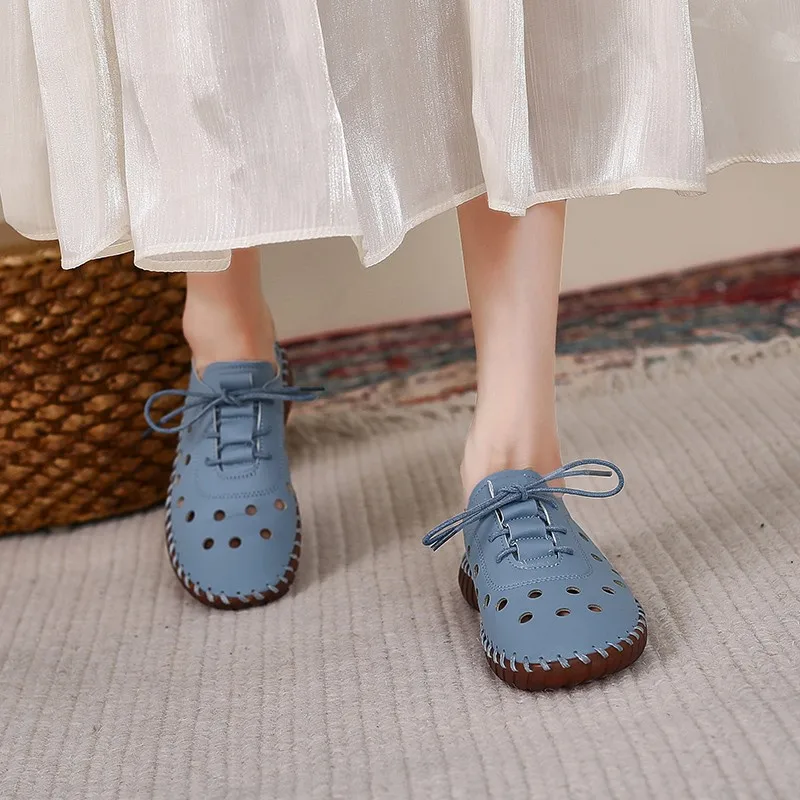 Mori Vintage Literary Marichen 2024 Spring Doudou Shoes for Women Non-slip All Flat Flat Casual Small White Shoes