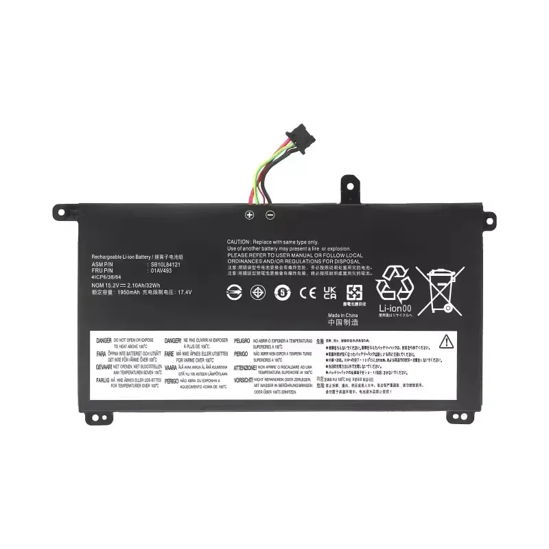 01AV493 laptop battery for Lenovo ThinkPad t570 T580 P51s p52s series sb10l84121 00ur890 00ur891 00ur892 32wh