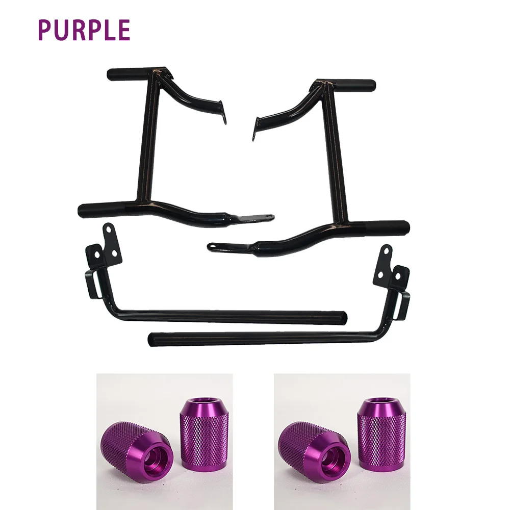 

Motorcycle Club Style Saddlebag Guard Rail Guard with Support Bar&Sliders for Harley Touring Road Street Glide Special 2014-2024