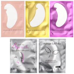 50 Pairs Patches for Building Hydrogel EyePads Eyelash Extension Paper Stickers Lint Free Under Eye Pads Makeup Supplies