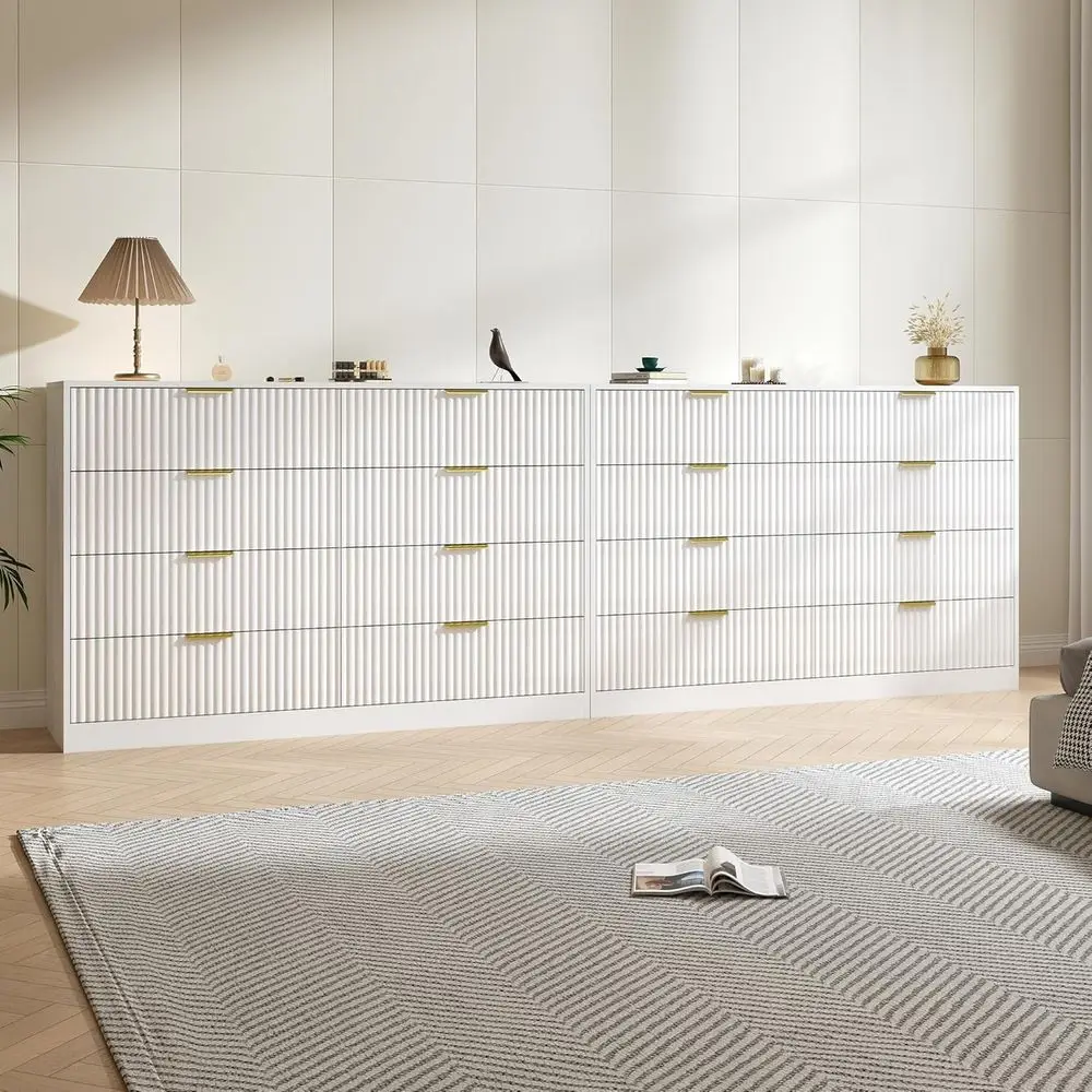 2-Piece White Woode…