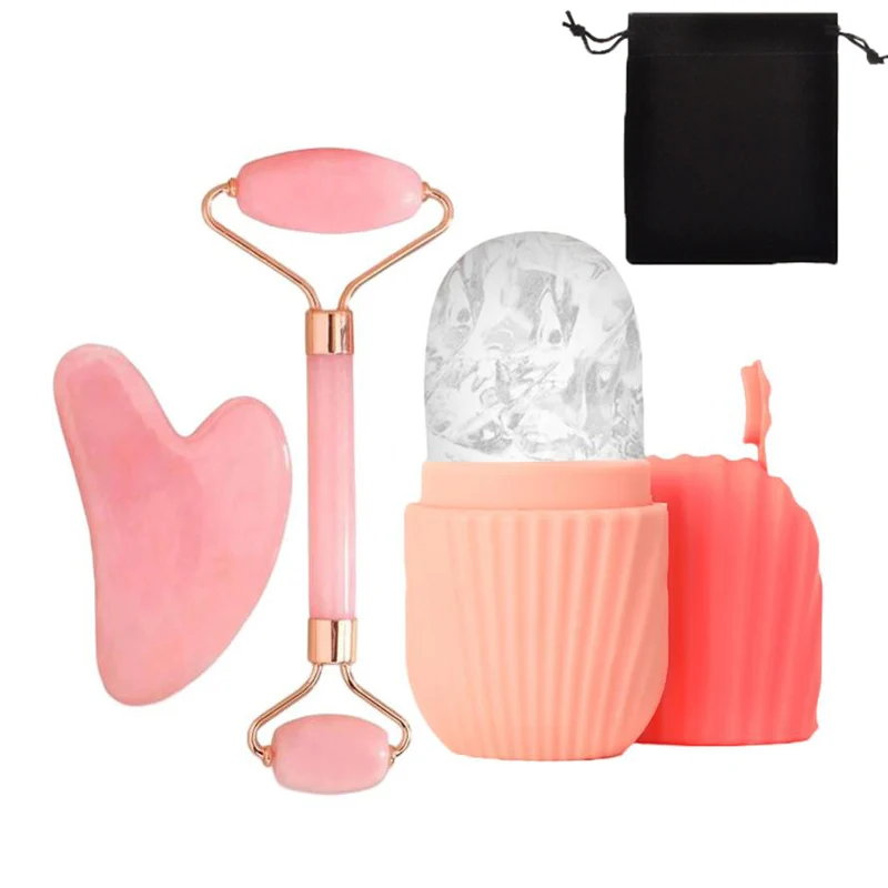 1/2/3 قطعة مجموعة أسطوانة الثلج للعناية ببشرة الوجه ، مجموعة أسطوانة الوجه غواشا FaceTool ، أسطوانة تدليك الوجه رفع الكنتوري