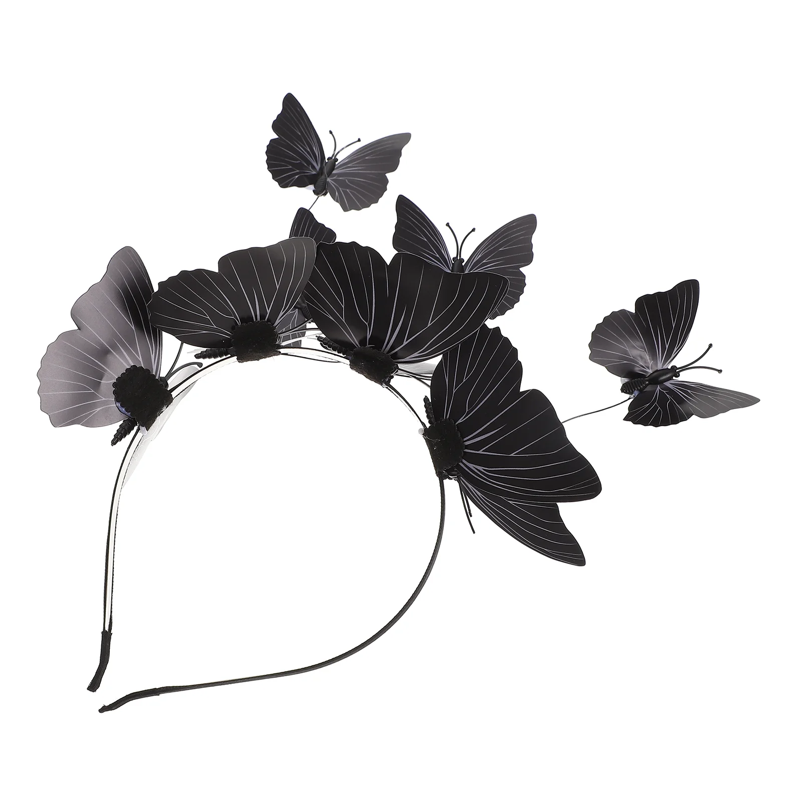 Party Halloween 3D Butterfly Headband Hair Accessories for Girls Costume Women Black