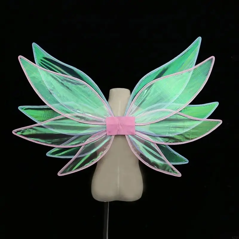 N7yf Kids Adult Princess Ruolo per gioco Costume Fairy Angel Wing Photography Accessori