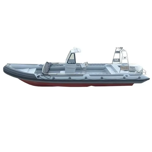 12m  Patrol Fiberglass Hull RIB1200 Rigid Inflatable Boat With Double Engine