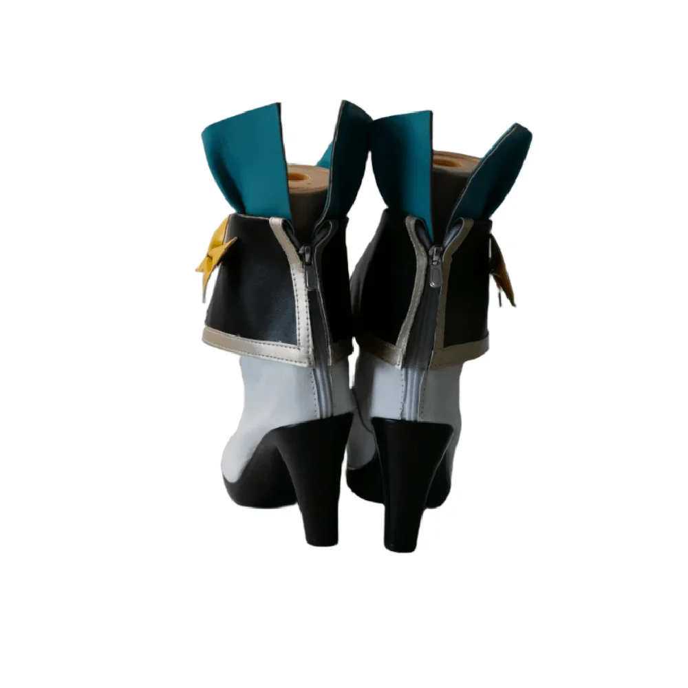 Game Honkai: Star Rail Firefly Cosplay Shoes Adult Women Lolita Blue High Heels Boot Halloween Carnival Party Costume Prop