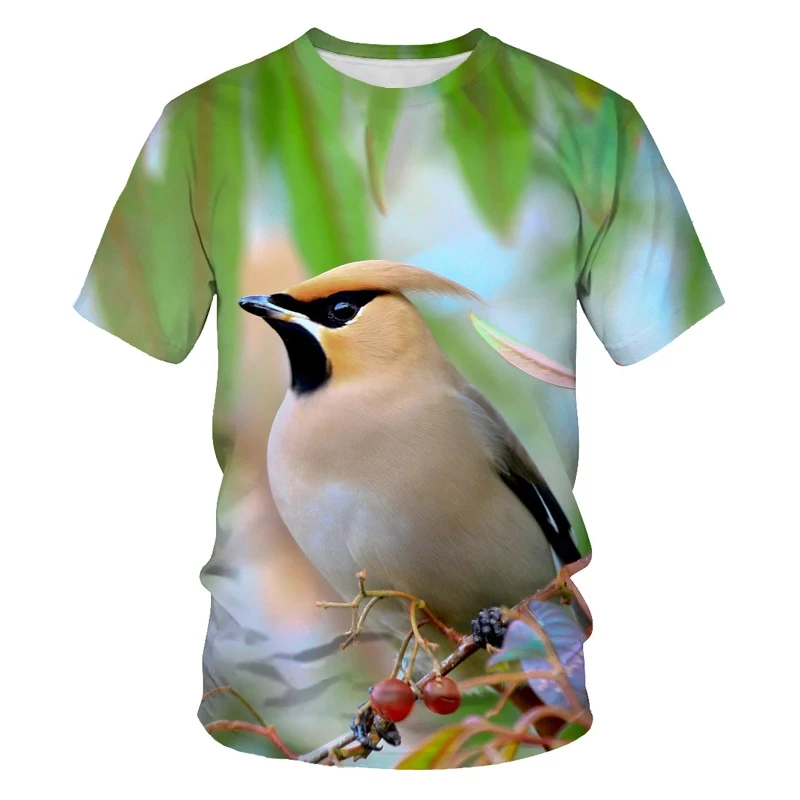 Summer Fashion Funny Birds 3D Print T-Shirts Streetwear Men Women Harajuku Casual Oversized O-Neck T Shirt Tees Tops Clothing