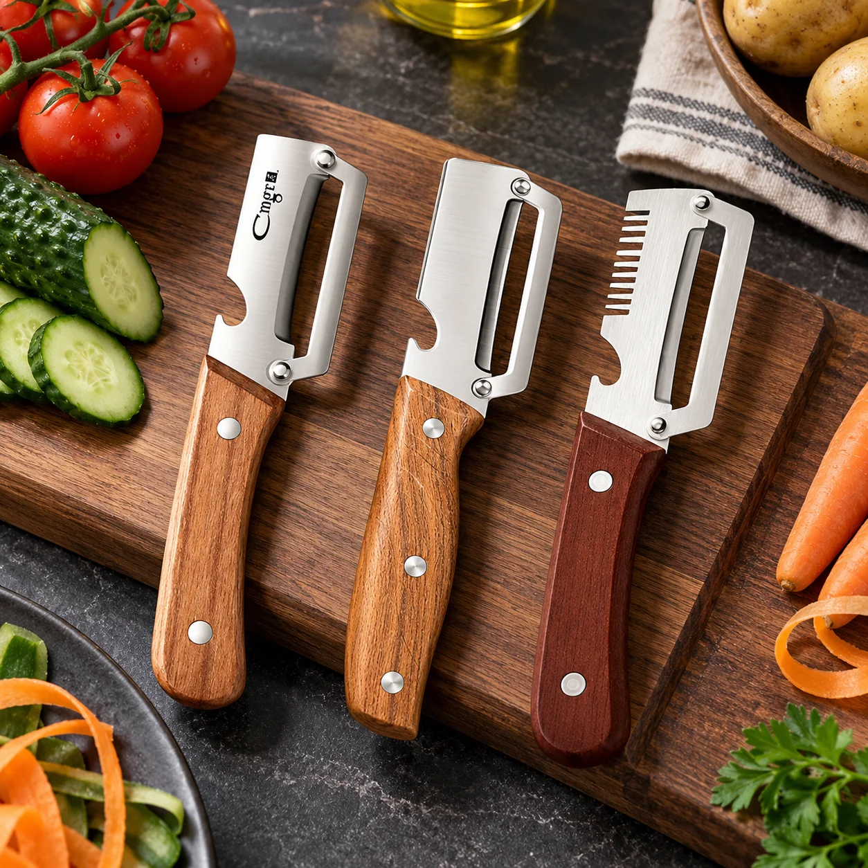 Stainless Steel Peeling Knife Winter Melon Peeler Multifunctional Bottle Opener Fruit Sugarcane Kitchen Peeler Vegetable Tool
