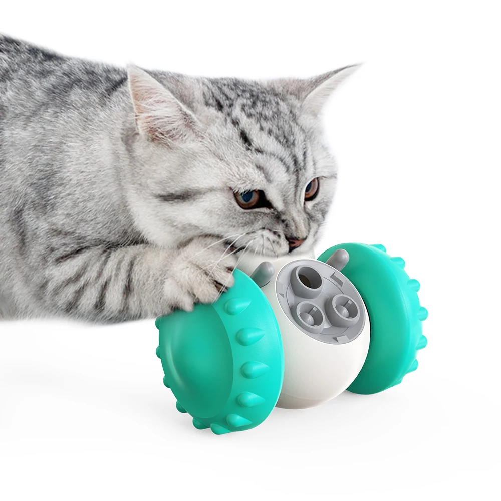 Popular Pet Toy Intelligence Slow Food Leakage Device Cat Balance Car Dog Slow Food Device High Quality Pet Supplies