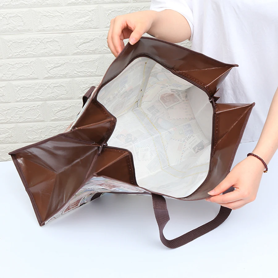 Übergroße Reisetasche, Umzugshaus, Aufbewahrungstasche, gewebt, große Reise-Steppdecke, Kleidung, wasserdichte Folie, große Kapazität, Versandtasche – Detail 7