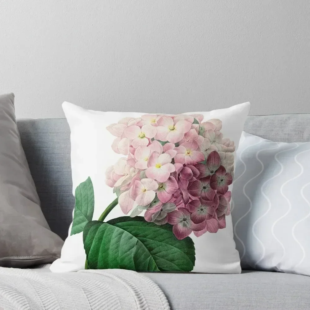 

Hydrangea, by Pierre-Joseph Redoute Throw Pillow Covers For Sofas Luxury Room Decorative Cushions Christmas Pillows pillow