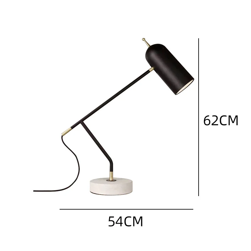 Modern Minimalist Metal LED Eye Caring Nordic Creative Designer Showroom Bedroom Bedside Study Desk Lamp