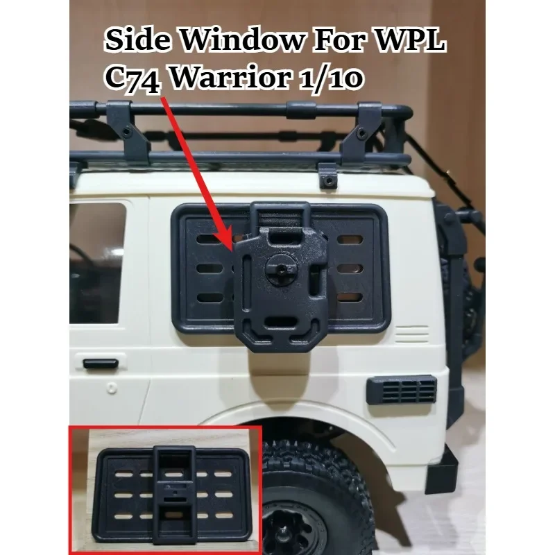 RC Model Crawler Vehicle Detailed Side Window Protective Mesh custom size For WPL C74 Warrior 1/10 Scale Decorative Accessory
