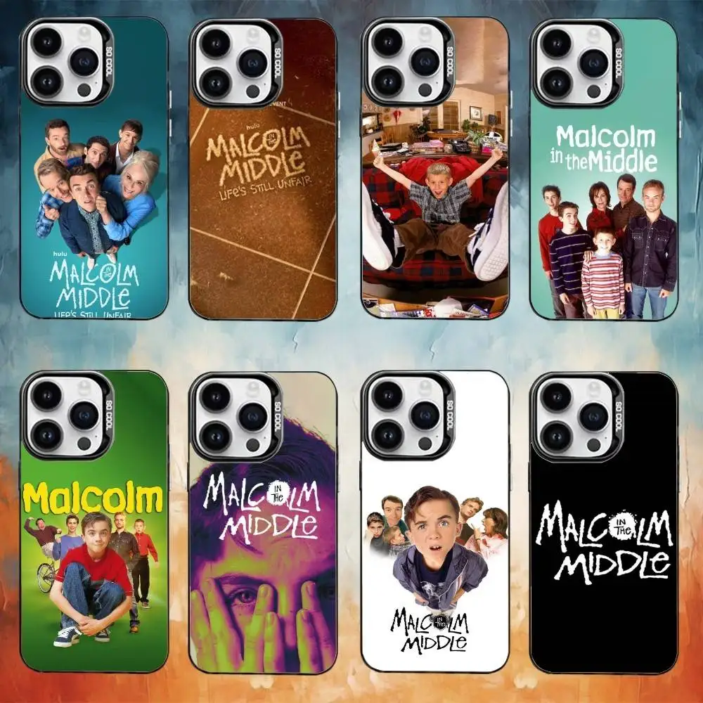 

TV M-Malcolm in the Middle Phone Case For iPhone 17 16 15 14 13 12 11 Pro Max Plus Silver candy Matte Cover