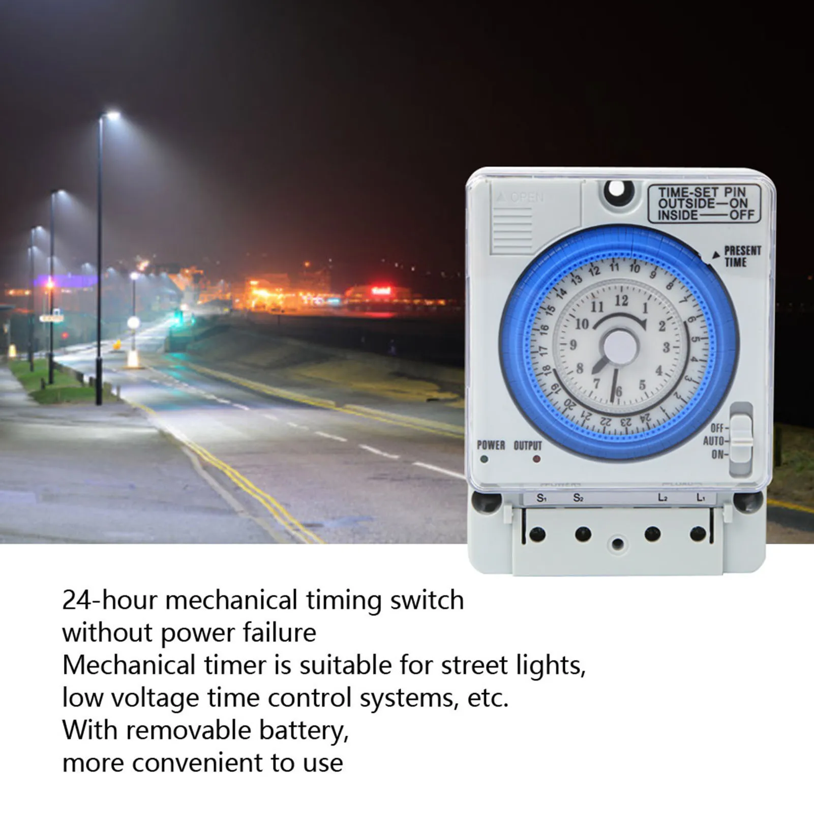 Mechanical Timer  TB388 Mechanical Timer 15 Minutes 24 Hours Time  Relay AC250V 20A Non Power Failure