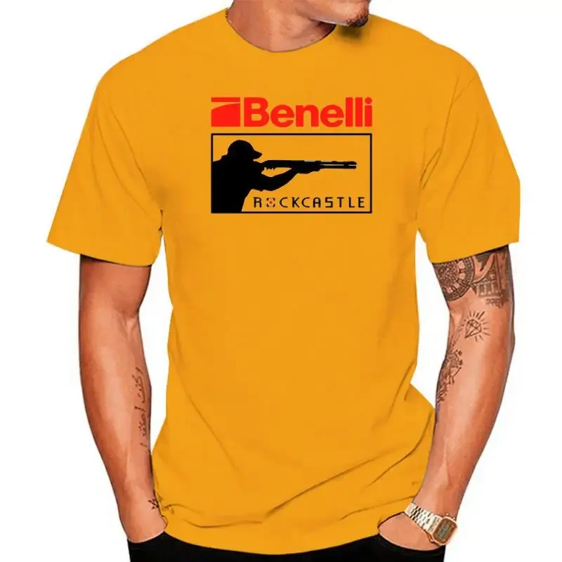 Black And White B Festive Tee Shirt Benelli Gun Firearms Logo Men'S T-Shirt men clothing harajuku graphic t shirts oversized new