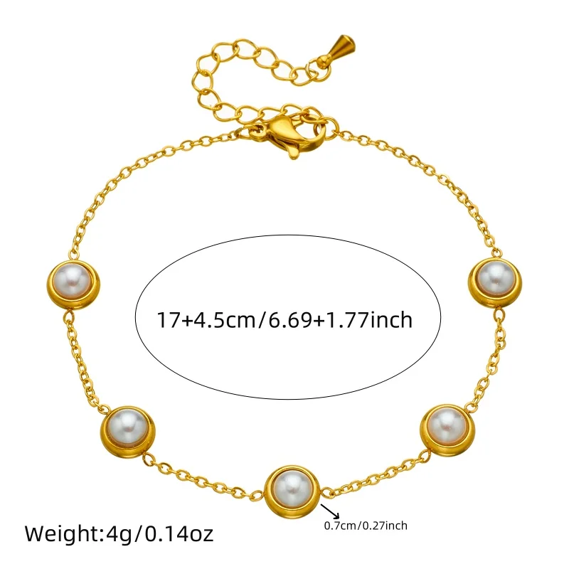 DIEYURO 316L Stainless Steel Pearl Butterfly Flowers Necklace Bracelet Earrings Suit Women New Trend Non-fading Jewelry Set Gift