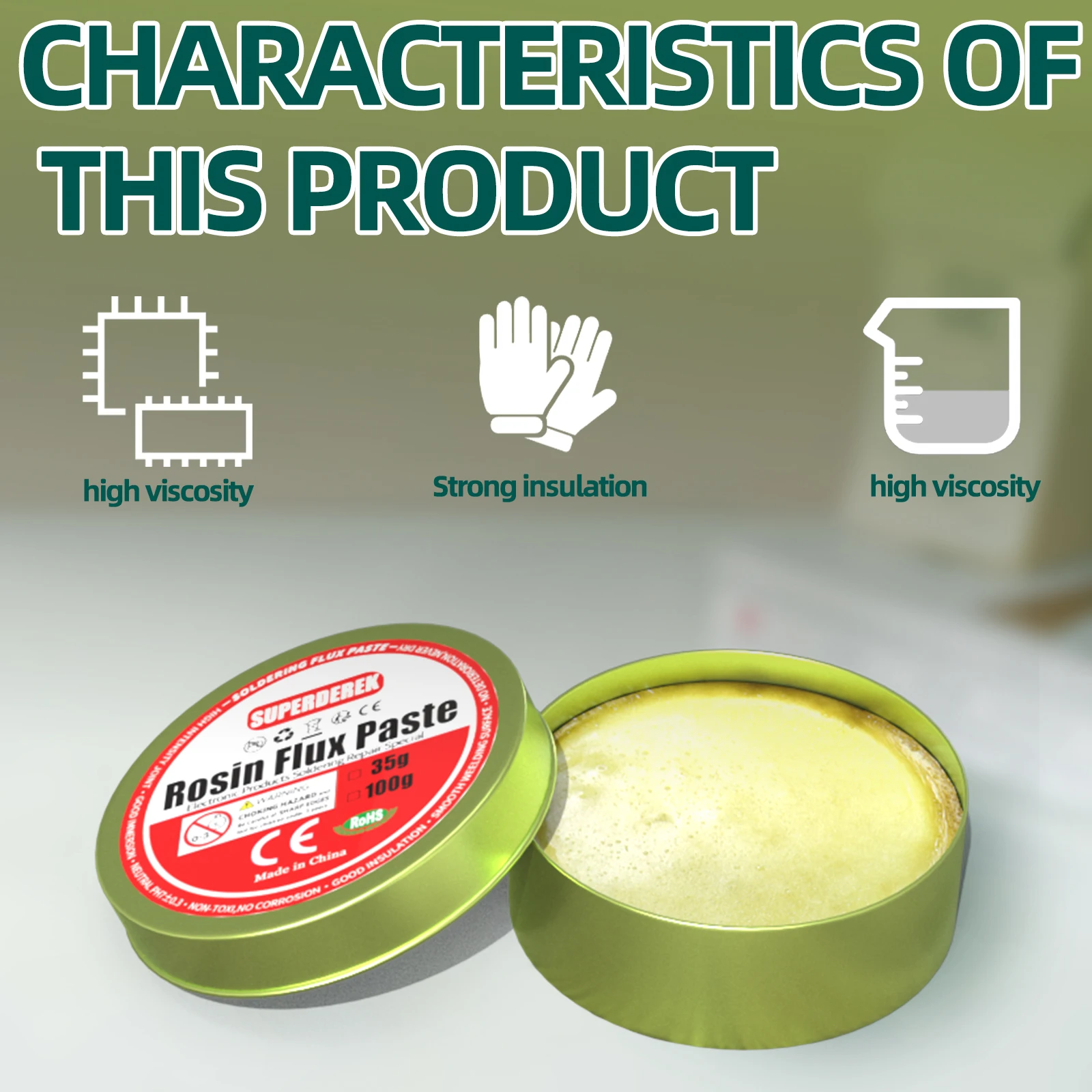 Soldering Paste Flux Rosin Paste Soldering Flux for Electronics No Clean Flux for Soldering Electronic Circuit Boards