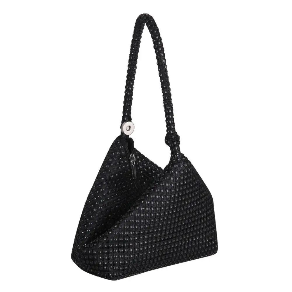 Driehoek ontwerp glitter imitatie strass clutch sprankelende mode dames handtas mini luxe avond clutch vrouwelijk