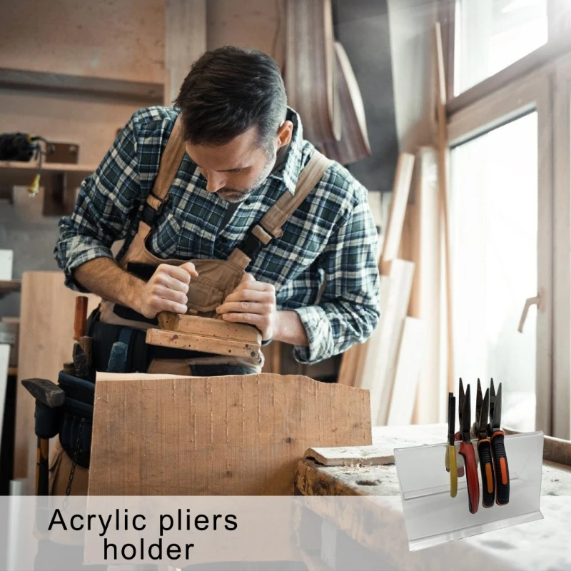 Portable Sturdy Acrylics Pliers Stand Efficient Tool Organization for Home and Workshop Household Use Accessory