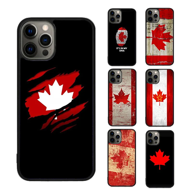 Retro Canada flag Phone Case cover For iPhone SE2020 15 16 14 13 Pro Max Coque 12 11 Pro Max For Apple 8 PLUS 7 6S fundas