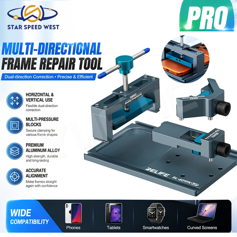 RELIFE RL-601PX Pro Multifunctional Frame Correction Tool Dual Direction for Mobile Phone Bending Deformation Repair Tools