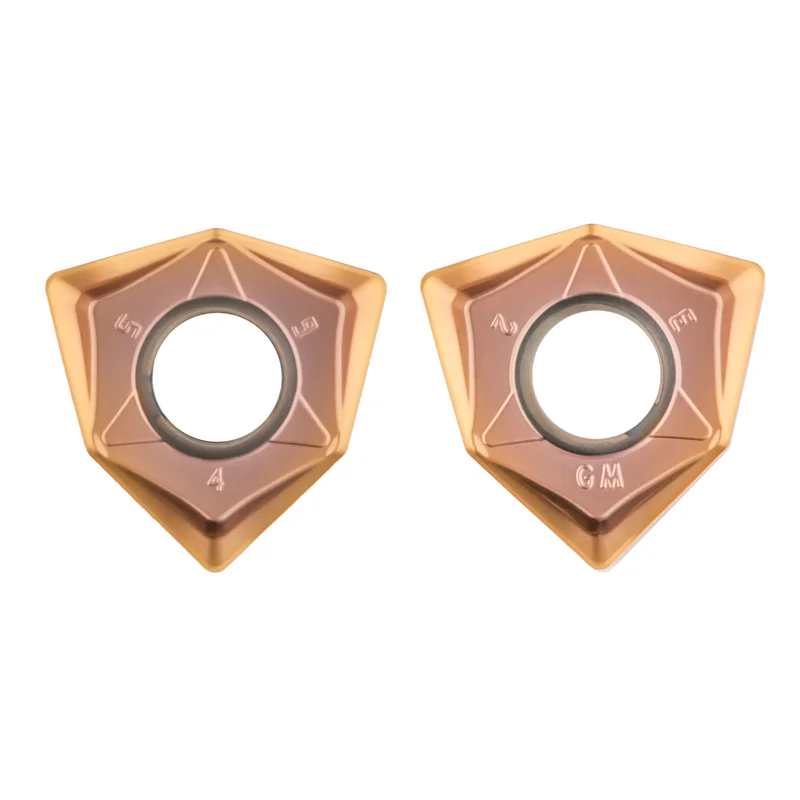 10PCS WNMU 080608 Carbide Inserts Double Sided Hexagonal Fast Feed WNMU080608 Milling Cutter Inserts For MFWN 90 CNC Tool