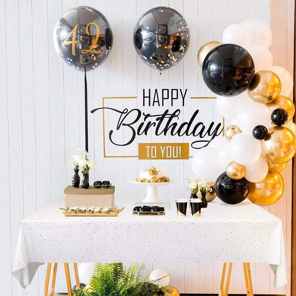 

2Pcs Golden Star Printing Disposable Rectangular Tablecloth Party Table Cover for Festival Outdoor Picnic Decoration