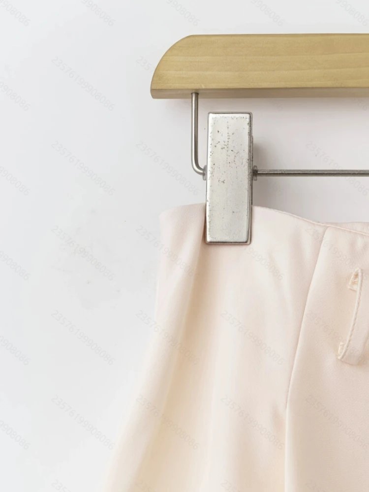 Casual elegante minimalistische stijl hoge taille A-lijn rok dames kantoor werkkleding witte uitlopende midi rok klassieke Koreaanse chique outfit